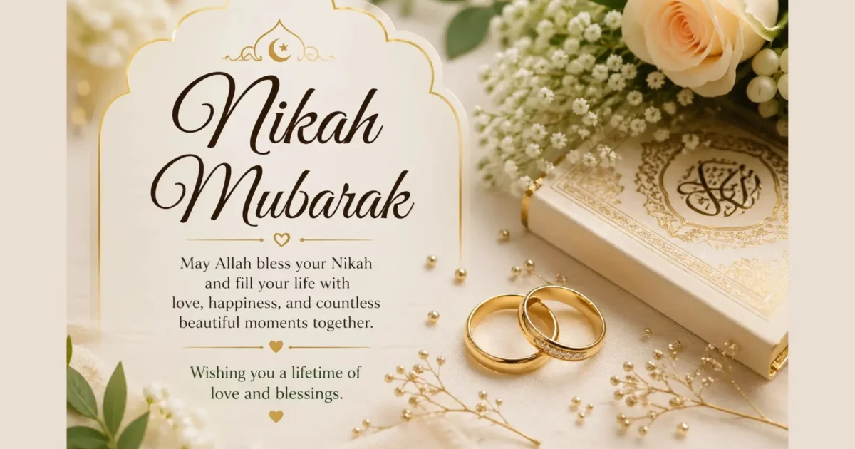 Nikah Mubarak Wishes: 100+ Messages, Quotes, and Duas Collection 1 Nikah Mubarak Wishes: 100+ Messages, Quotes, and Duas Collection