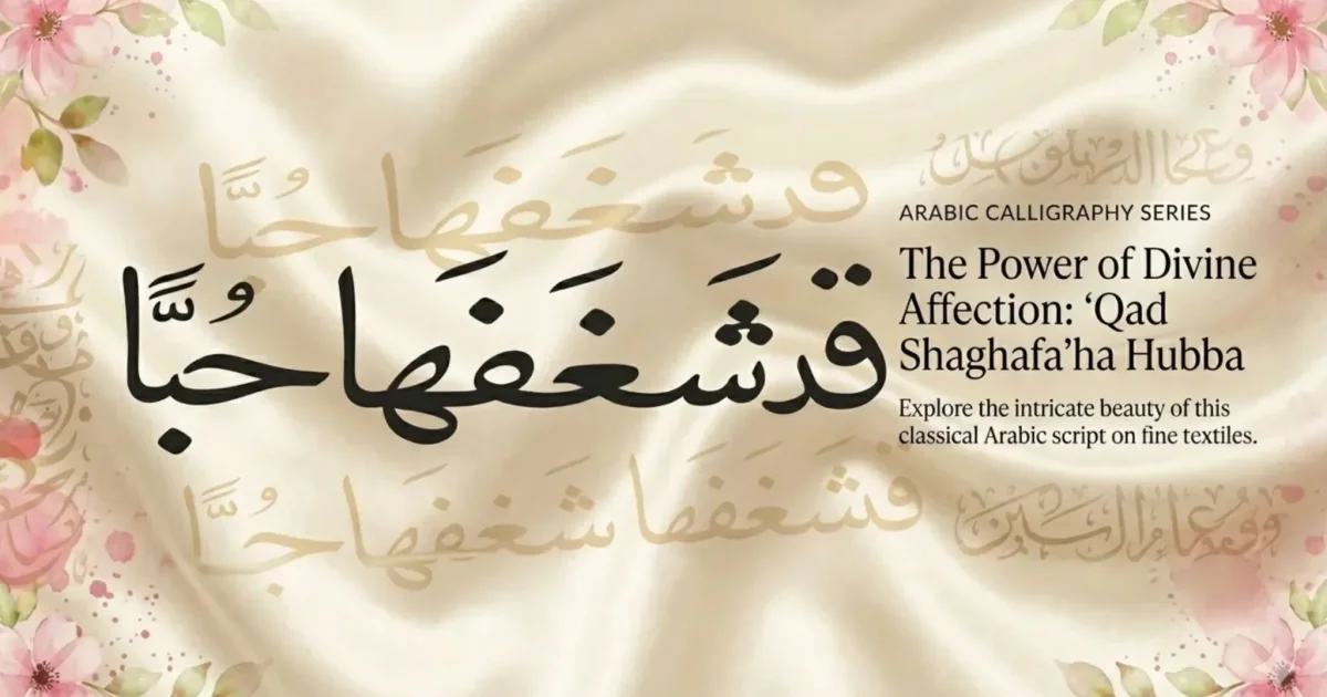 Qad Shaghafaha Hubban: Meaning, Translation, and Spiritual Insight 1 Qad Shaghafaha Hubban: Meaning, Translation, and Spiritual Insight